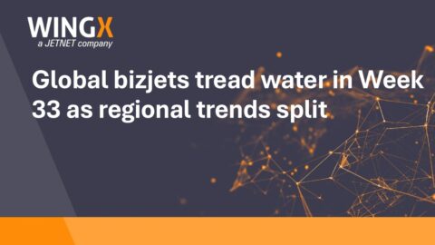 Global bizjets tread water in Week 33 as regional trends split