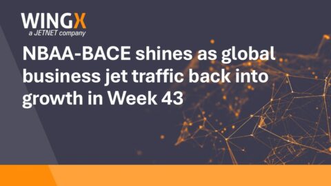 NBAA-BACE shines as global business jet traffic back into growth in Week 43
