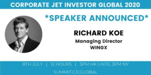 Upcoming Richard Koe speach at Corporate Jet Investor Global 2020 – 8th July