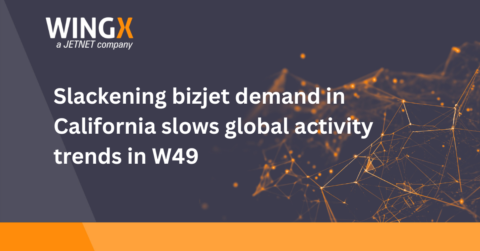 Slackening bizjet demand in California slows global activity trends in W49