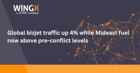 Global bizjet traffic up 4% while Mideast fuel now above pre-conflict levels